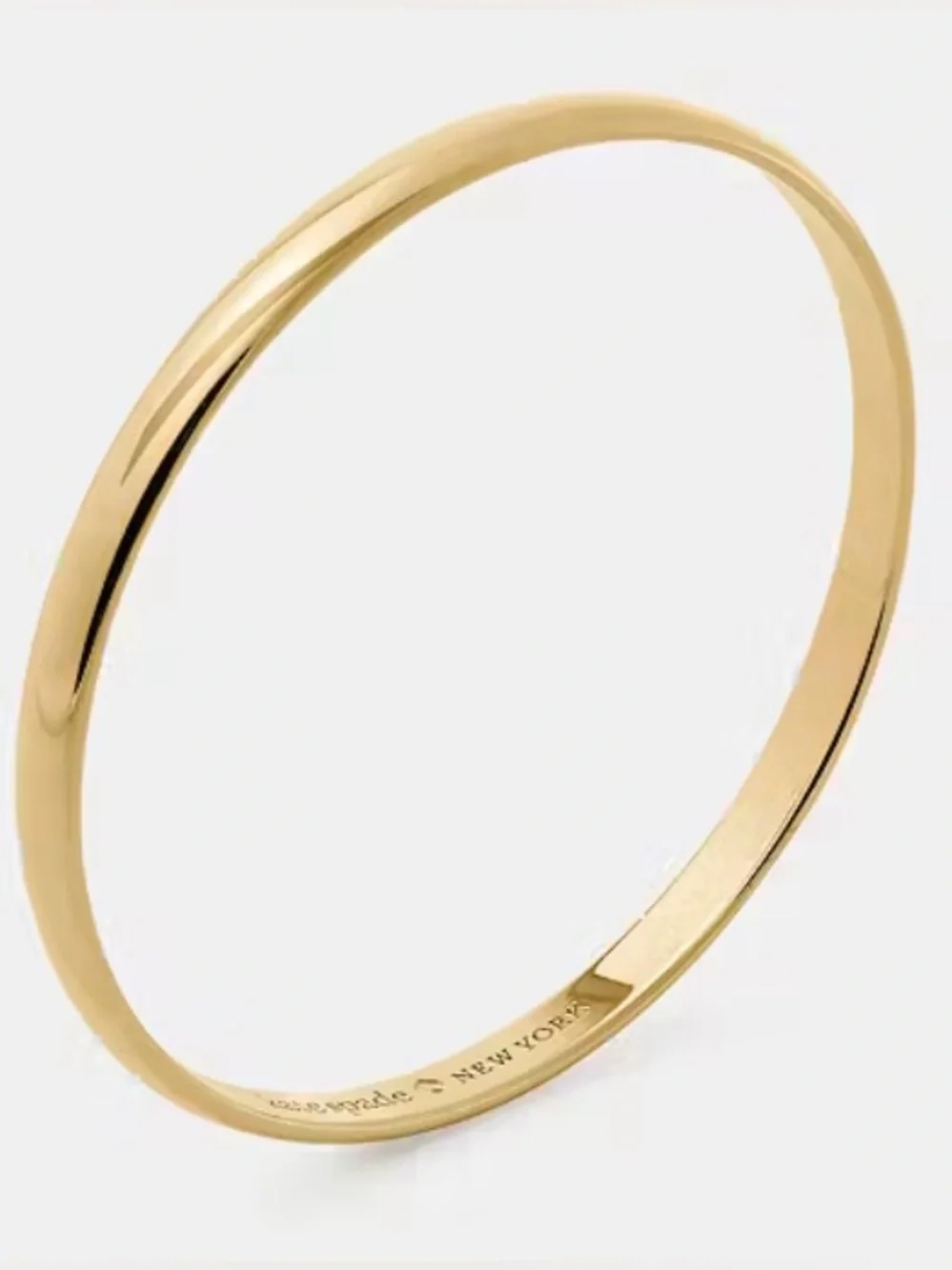 kate spade Gold Plated Idiom “Heart of Gold” Bangle Bracelet NWT
